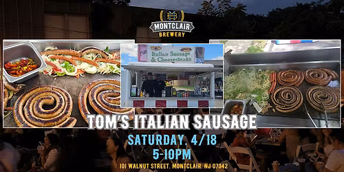 Tom's Italian Sausage at Montclair Brewery