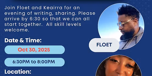 Spoken Word Workshop THURSDAY, 10\/30, at the Roethke house