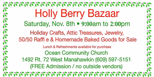 Annual Holly Berry Bazzaar