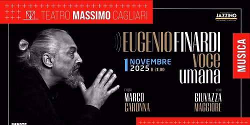 Eugenio Finardi "Voce umana" live @Teatro Massimo Cagliari | 01\/11\/25