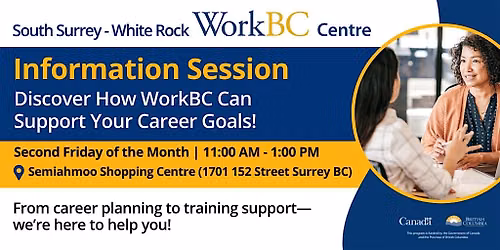 Info Session - WorkBC Centre South Surrey - White Rock