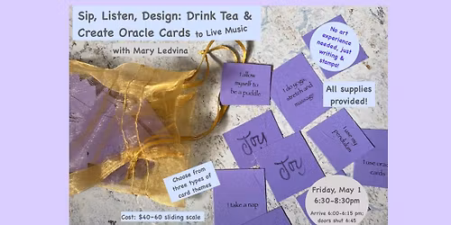 Tea Ritual & Oracle Card Creation