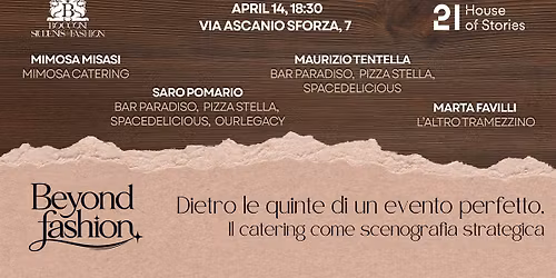 Dietro le quinte di un evento perfetto