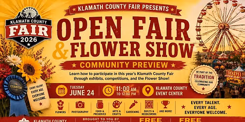 Open Fair & Flower Show Community Preview