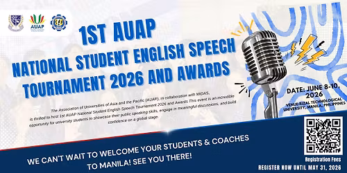 The 1st AUAP International Student English Speech Tournament 2026