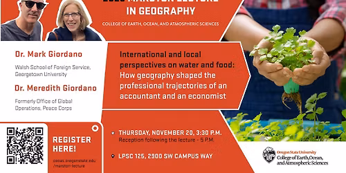 2025 Marston Lecture in Geography