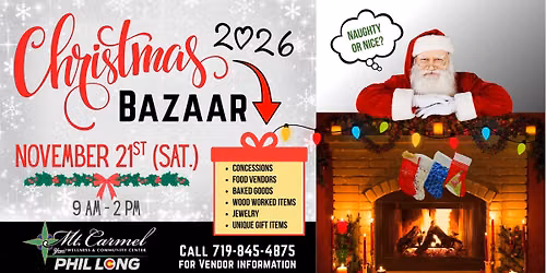 Mt. Carmel Christmas Bazaar 2026