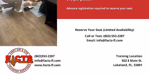 Adult, Child & Infant CPR and Pediatric First Aid Training