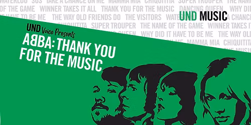 UND Voice Presents: ABBA Thank You for the Music
