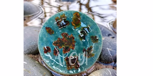 Fused Glass Water and Leaves Bowl Class