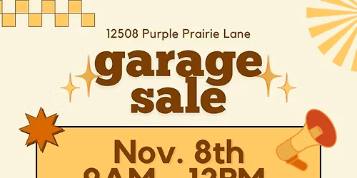 Purp House Garage Sale!