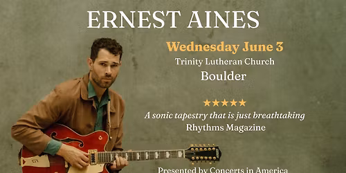 Ernest Aines: Shifting Scenes, Boulder 