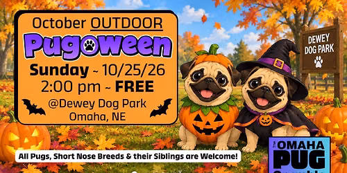 October OUTDOOR Pug Party