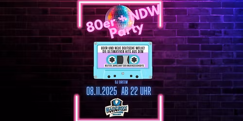 80er + NDW Party in der Diskothek H\u00f6llgasse in Murnau