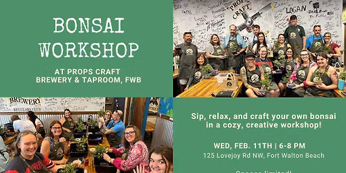 Bonsai Workshop at Props Brewery, Fort Walton Beach