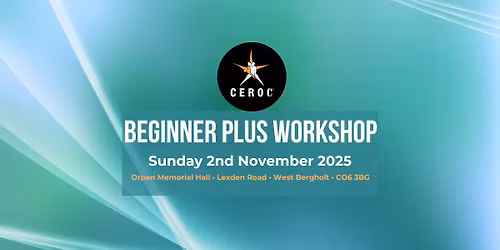 Beginner Plus Workshop - Sunday 2nd November 2025