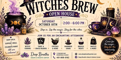 \ud83e\uddd9\u200d\u2640\ufe0f\u2728 WITCHES BREW OPEN HOUSE \u2728\ud83d\udd2e