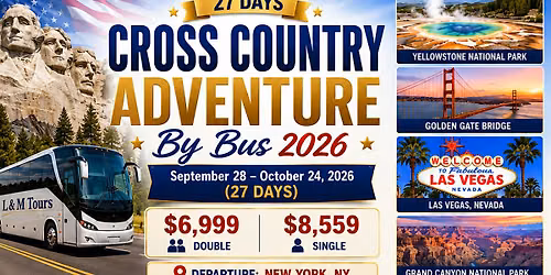 Cross Country Adventure By Bus 2026