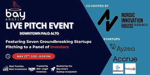 Bay Angels Live Pitch Event @ Nordic Innovation House