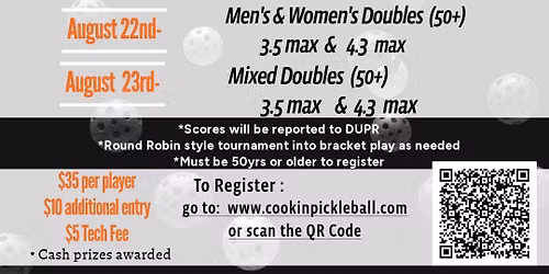 Cookin\u2019 Golden Paddle Classic Doubles Tournament