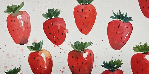 Watercolors for Beginners: Strawberries