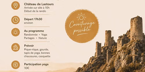 Rando yoga : Les ch\u00e2teaux de Lastours \ud83c\udff0