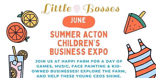 Little Bosses Acton Children\u2019s Business Fair