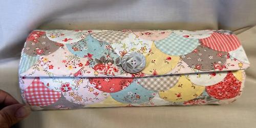 Clam shell sewing keeper\u2013an English Paper Piecing (EPP) slow sew class- Mon, 10\/19 & Mon, 11\/23 5-8