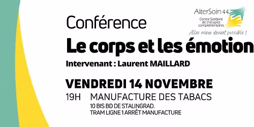Conf\u00e9rence- Le corps et les \u00e9motions