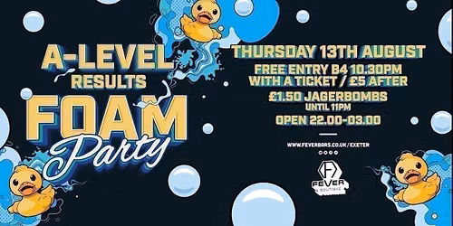 A-Level FOAM PARTY