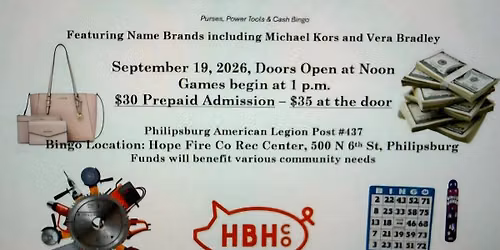 Purses, Power Tools and Cash Bingo