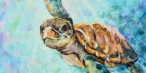 Paint this Serene Turtle at IWFC in Ipswich 6th May  6:30pm   