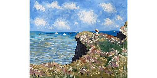 Monet's Cliff Walk  - Paint and Sip in Tyler | Classpop!\u2122