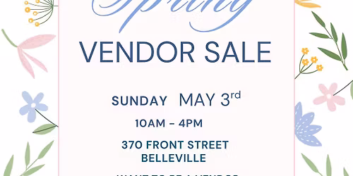 Spring Vendor Sale 