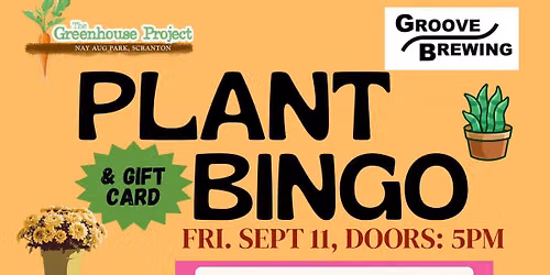 Plant + Gift Card Charity Bingo for Greenhouse Project