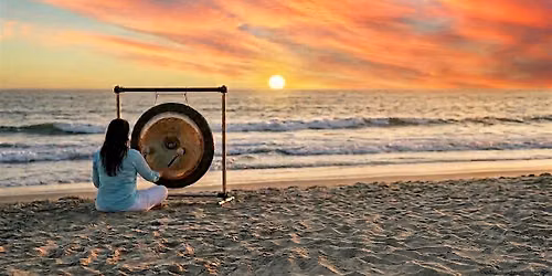 Sunset Gong Bath at the Beach