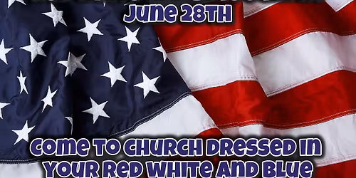 Red White and Blue Sunday