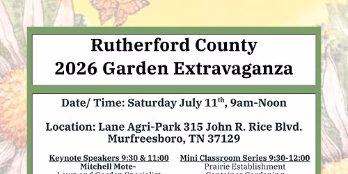 Rutherford County 2026 Garden Extravaganza