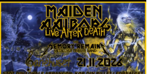 Maiden Aalborg - Live After Death show supp. The Memory Remains