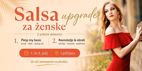 Salsa upgrade za \u017eenske - poletni delavnici