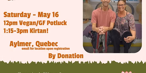 Potluck and Kirtan with Andrew and Rebecca