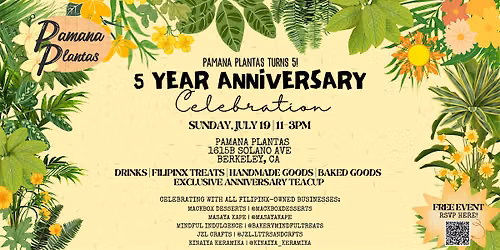 Pamana Plantas 5 Year Anniversary Celebration