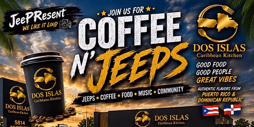 JEEPS N COFFEE \/ CARRIBEAN FOOD