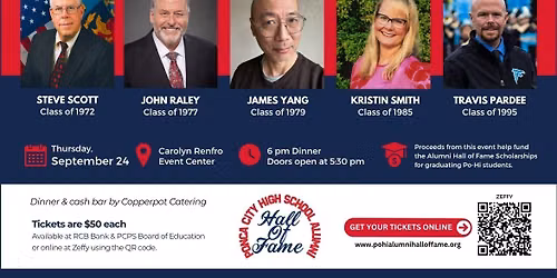 Po-Hi Alumni Hall of Fame Induction Banquet