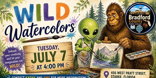 Wild Watercolors ~ A Pre-drawn Activity for All Ages
