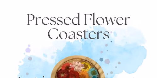 Pressed Flower Coasters 