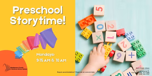 Preschool Storytime