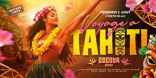 VOYAGE A TAHITI \u2708\ufe0f COCOYA BEACH ~ VENDREDI 7 AOUT 2026~