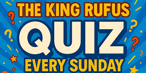 Quiz Night with Peanut @ The King Rufus