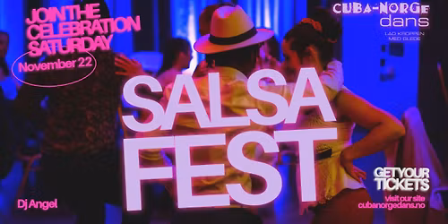 Salsa Fest "Dans og Nyt"\ud83d\udd7a\ud83d\udc83L\u00f8rdag 22. November\ud83d\udc83\ud83d\udd7a